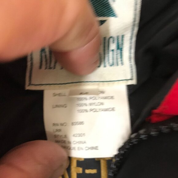 ALPINE DESIGN ~ MENS MEDIUM ~ RED BLACK GORE TEX HOODED WINTER JACKET COAT - Picture 7 of 8